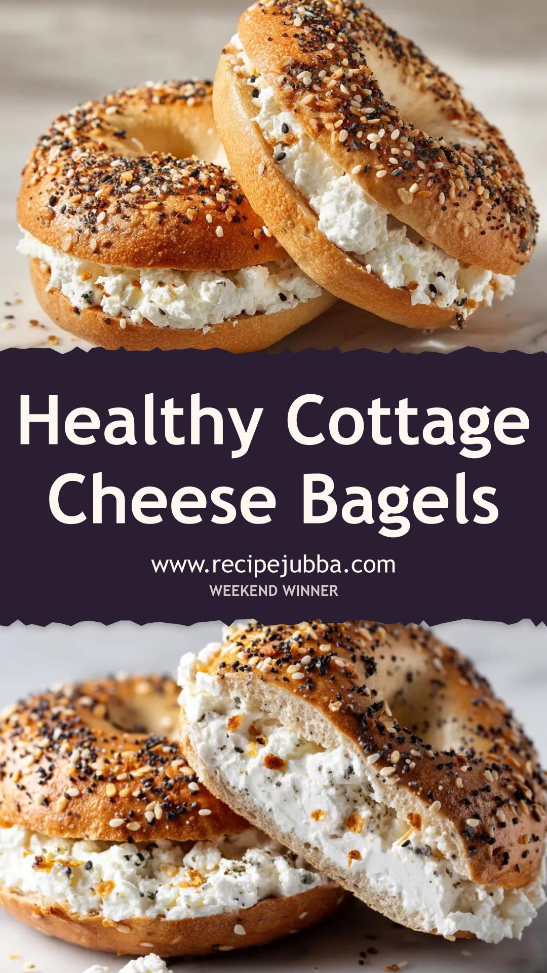 High-Protein Cottage Cheese Bagels with Everything Bagel Seasoning — pin 2