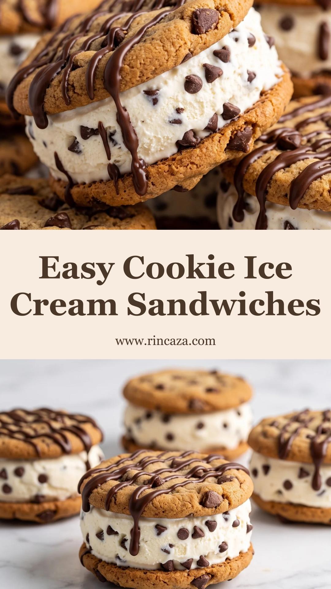 Easy Cookie Ice Cream Sandwiches: A Classic Chipwich-Inspired Treat — pin 2