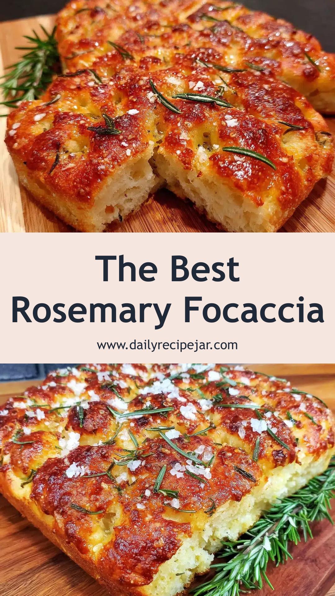 Sourdough Rosemary Focaccia with Crisp Olive Oil Crust — pin 2