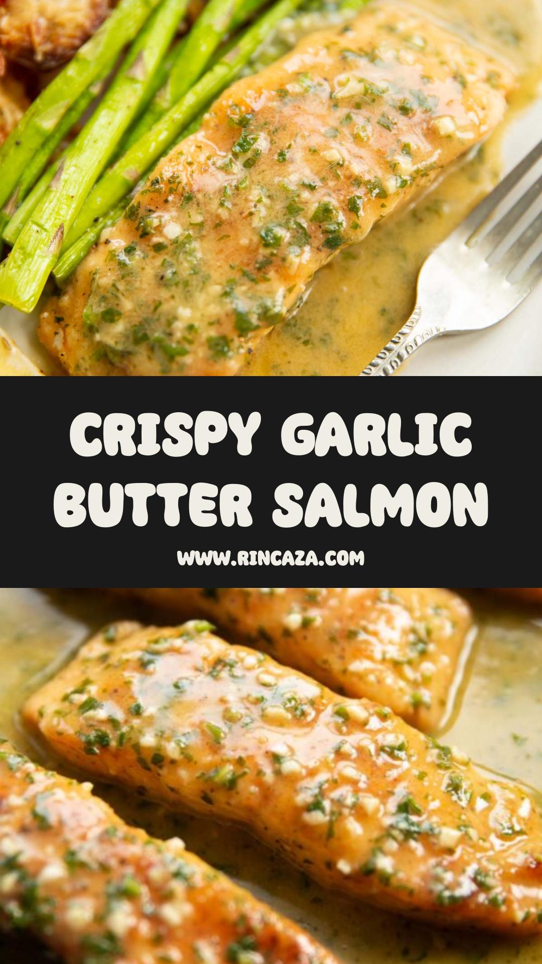 Garlic Butter Salmon with Golden Pan-Fried Crust and Fresh Lemon — pin 1