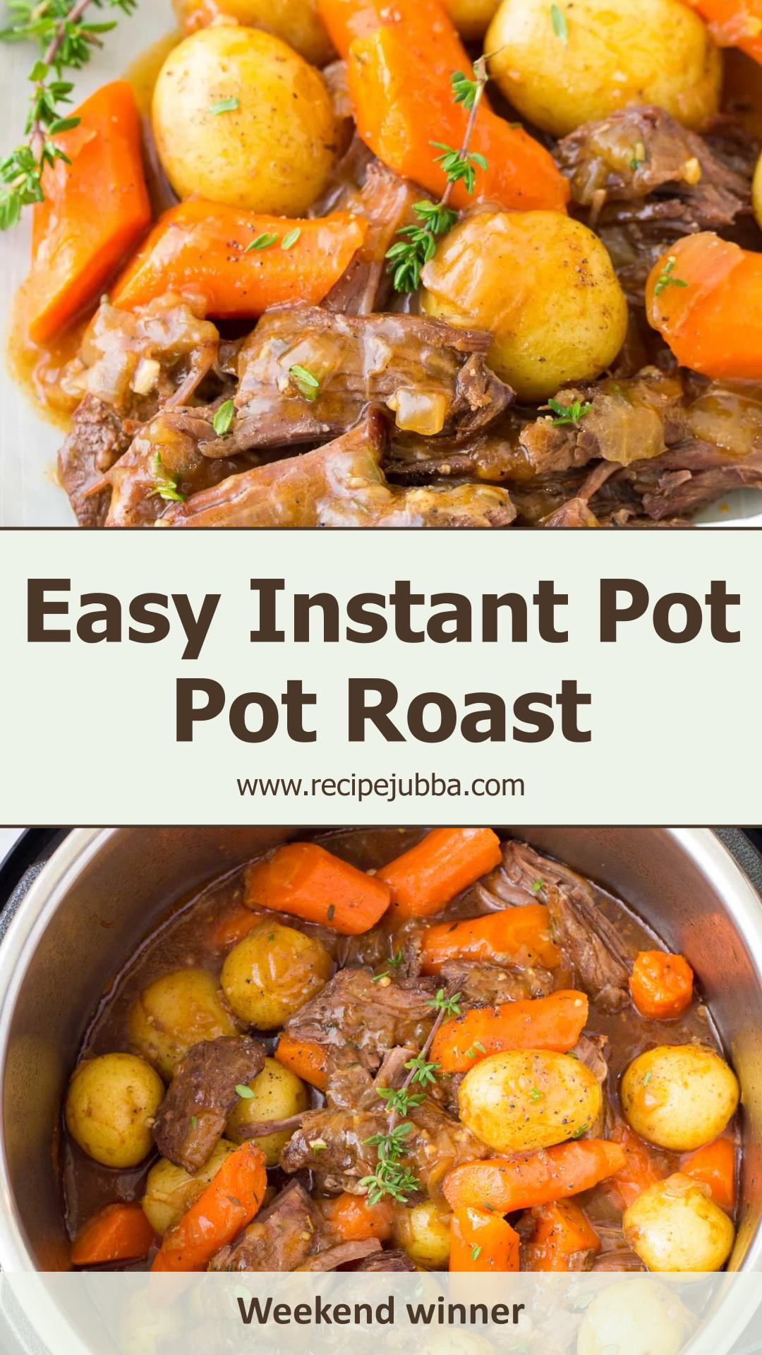 Instant Pot Pot Roast with Tender Chuck Roast and Savory Gravy — pin 3