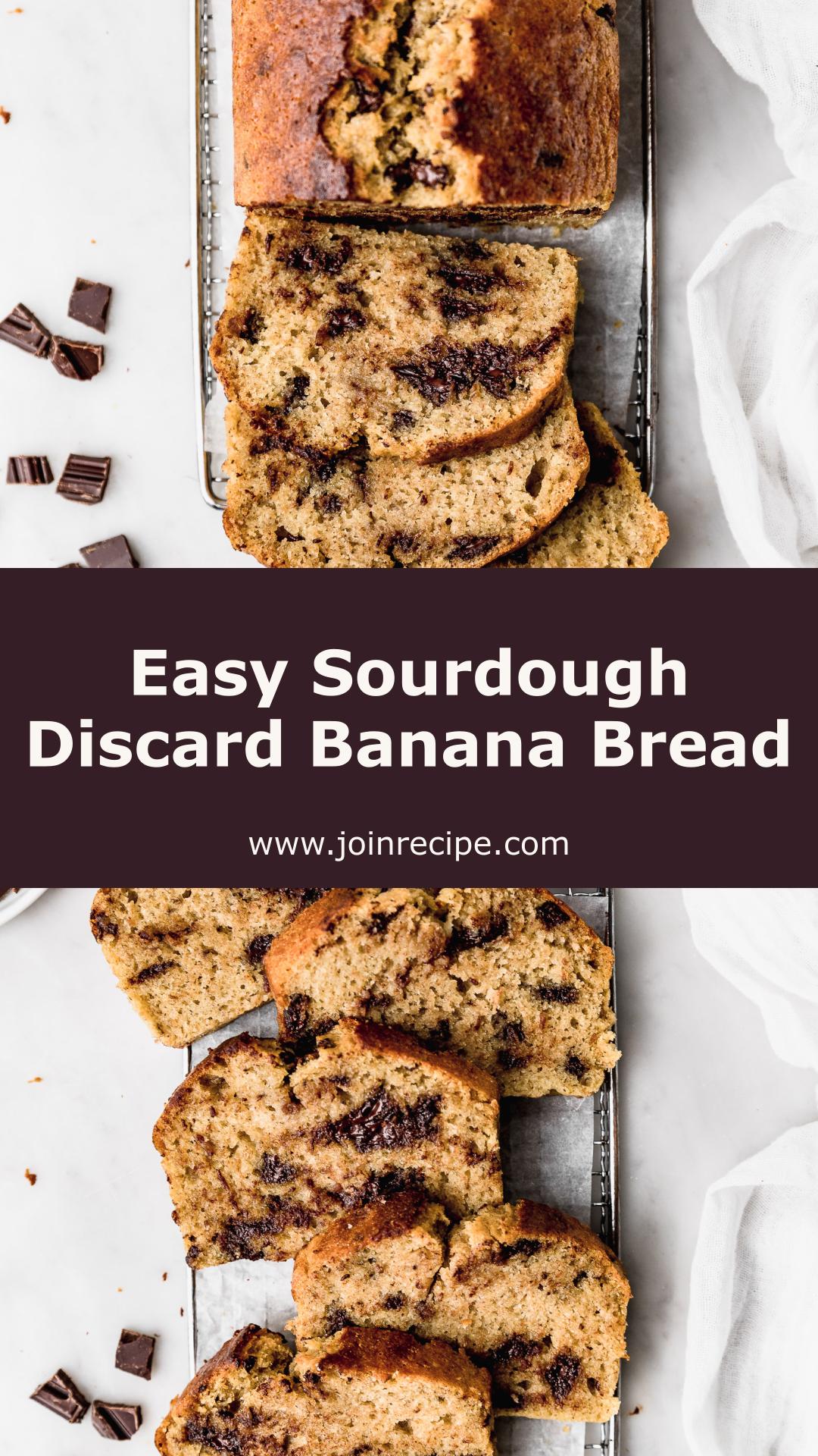 Sourdough Discard Banana Bread with Chocolate — pin 2