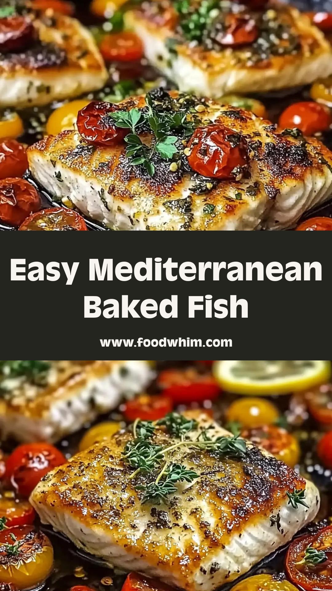 Mediterranean Baked Fish with Lemon, Garlic, and Tender Vegetables — pin 4