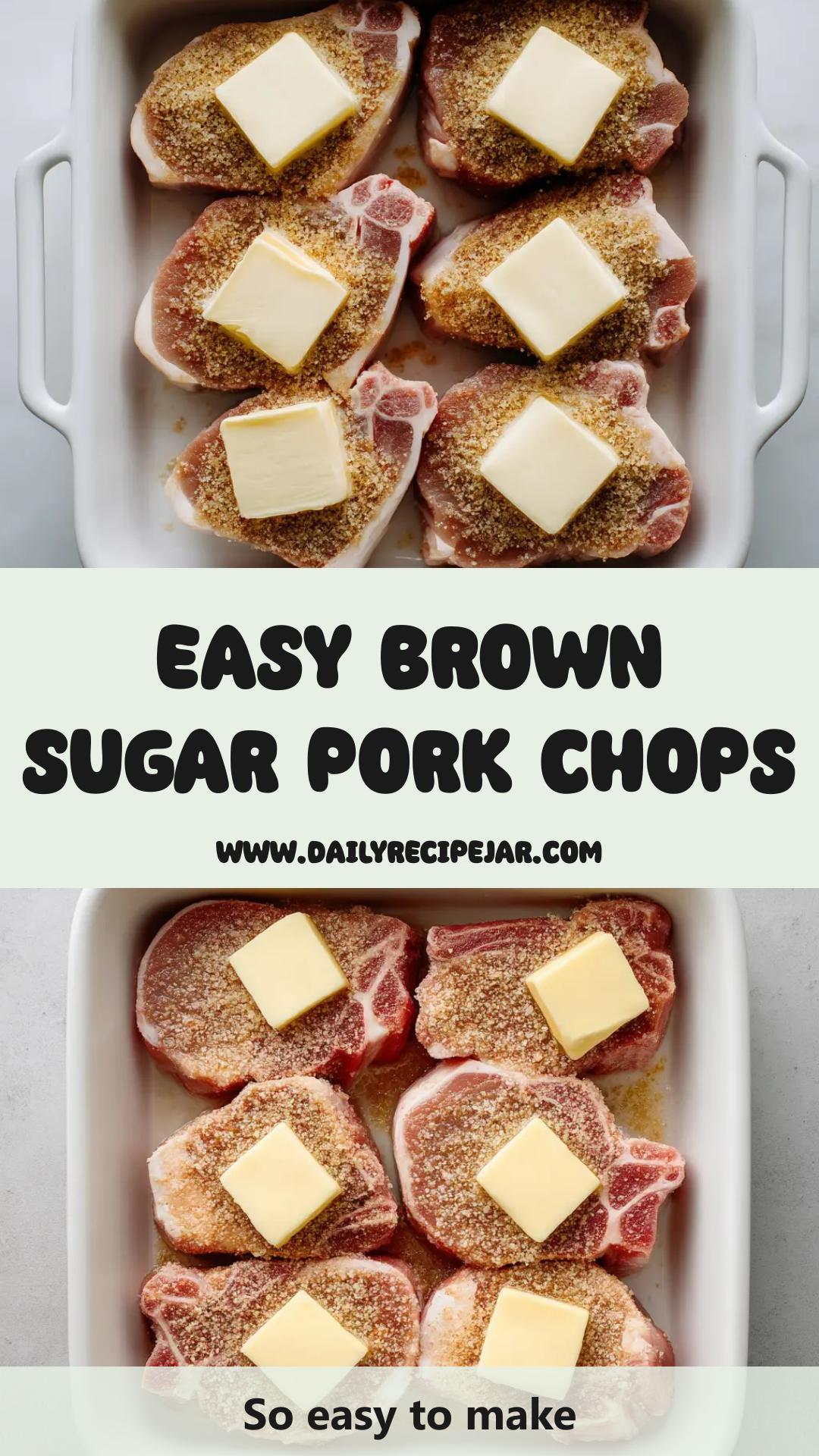 Brown Sugar Pork Chops With Garlic Soy Glaze — pin 2