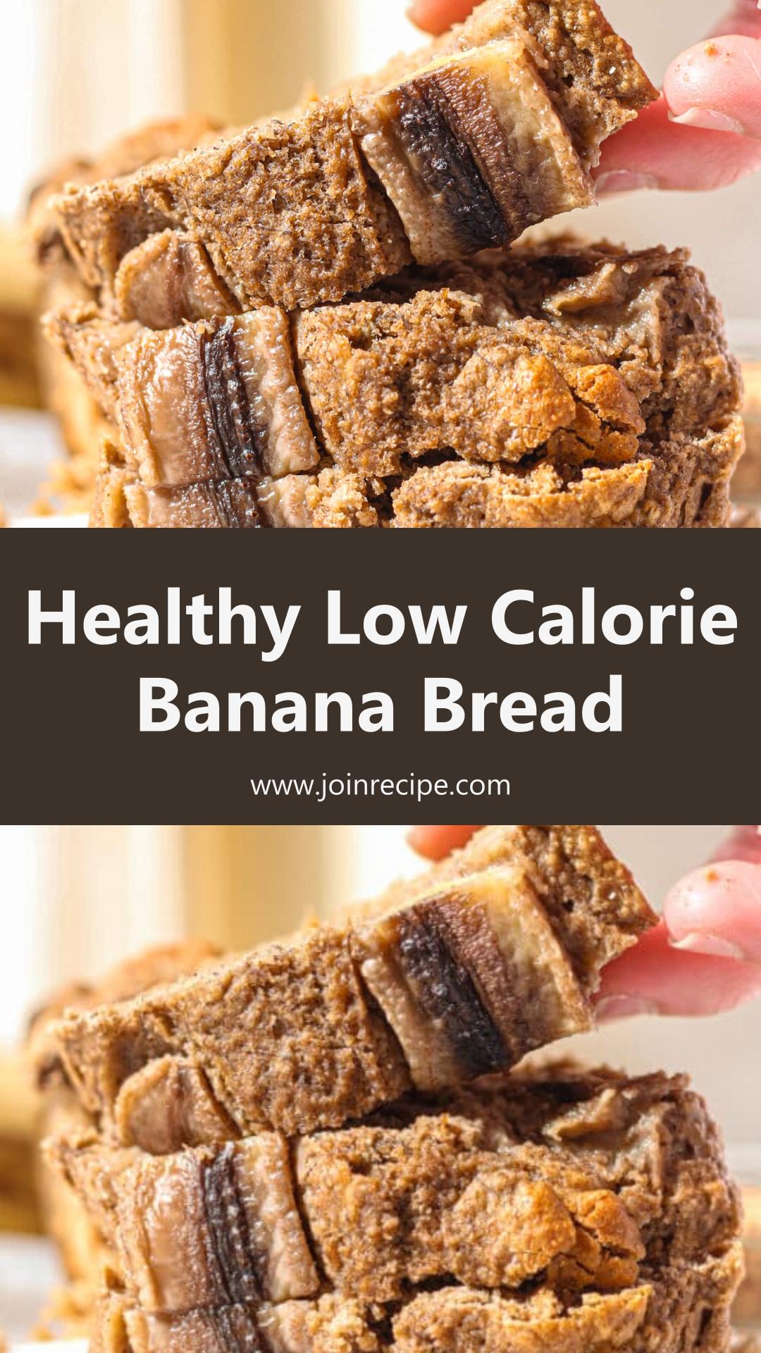 Low Calorie Banana Bread with Maple, Vanilla, and Cinnamon — pin 2