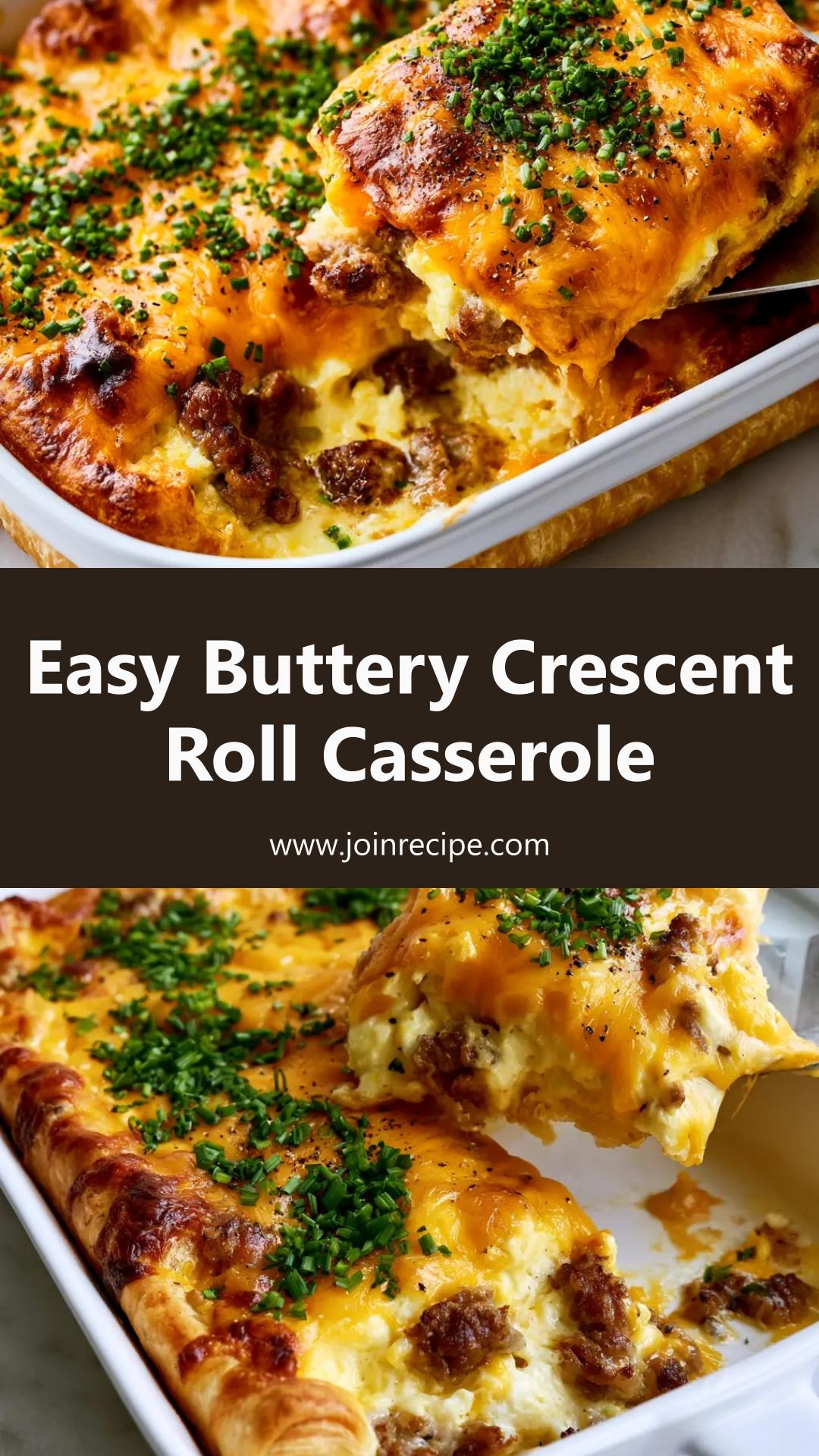 Buttery Crescent Roll Sausage Casserole: A Satisfying Team Breakfast Dish — pin 2