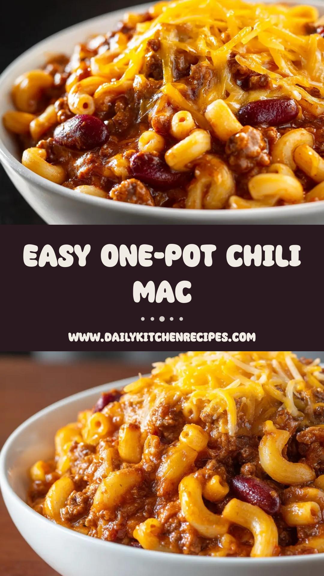 One-Pot Chili Mac and Cheese with Sharp Cheddar — pin 1