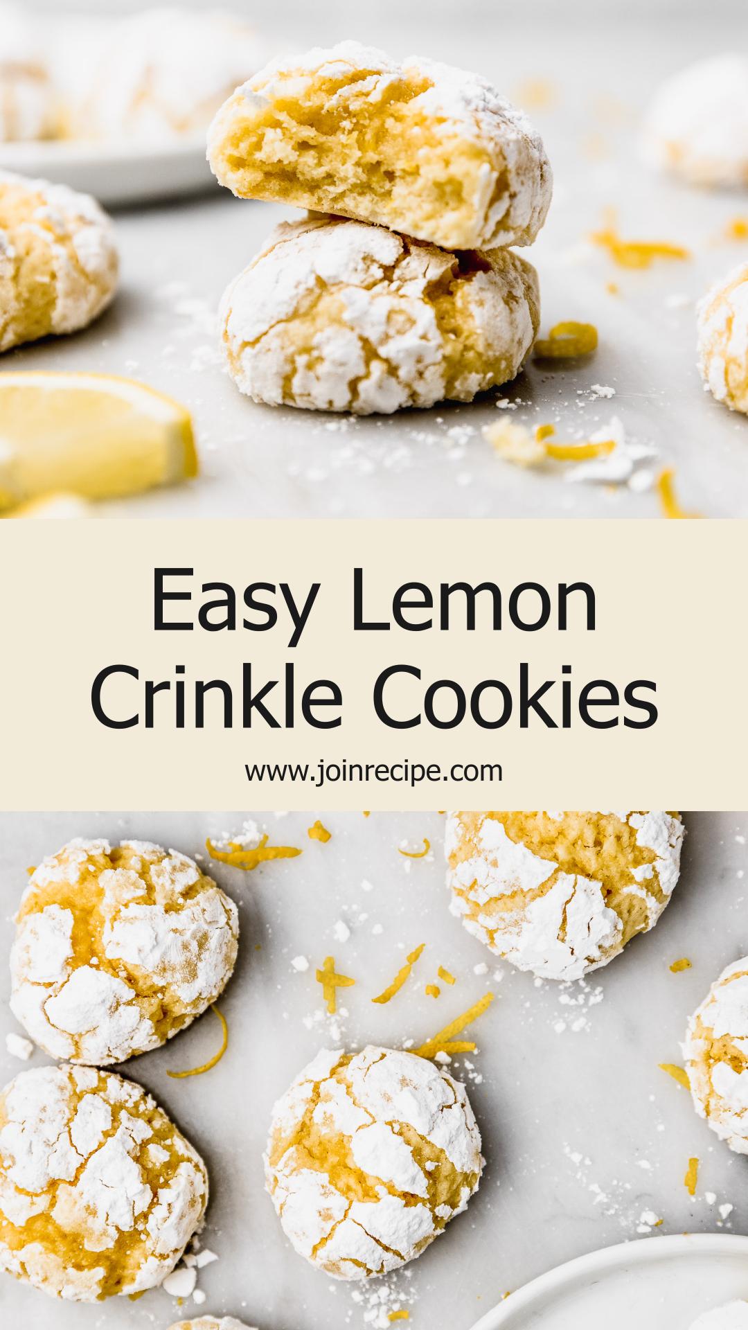 Lemon Crinkle Cookies — pin 1