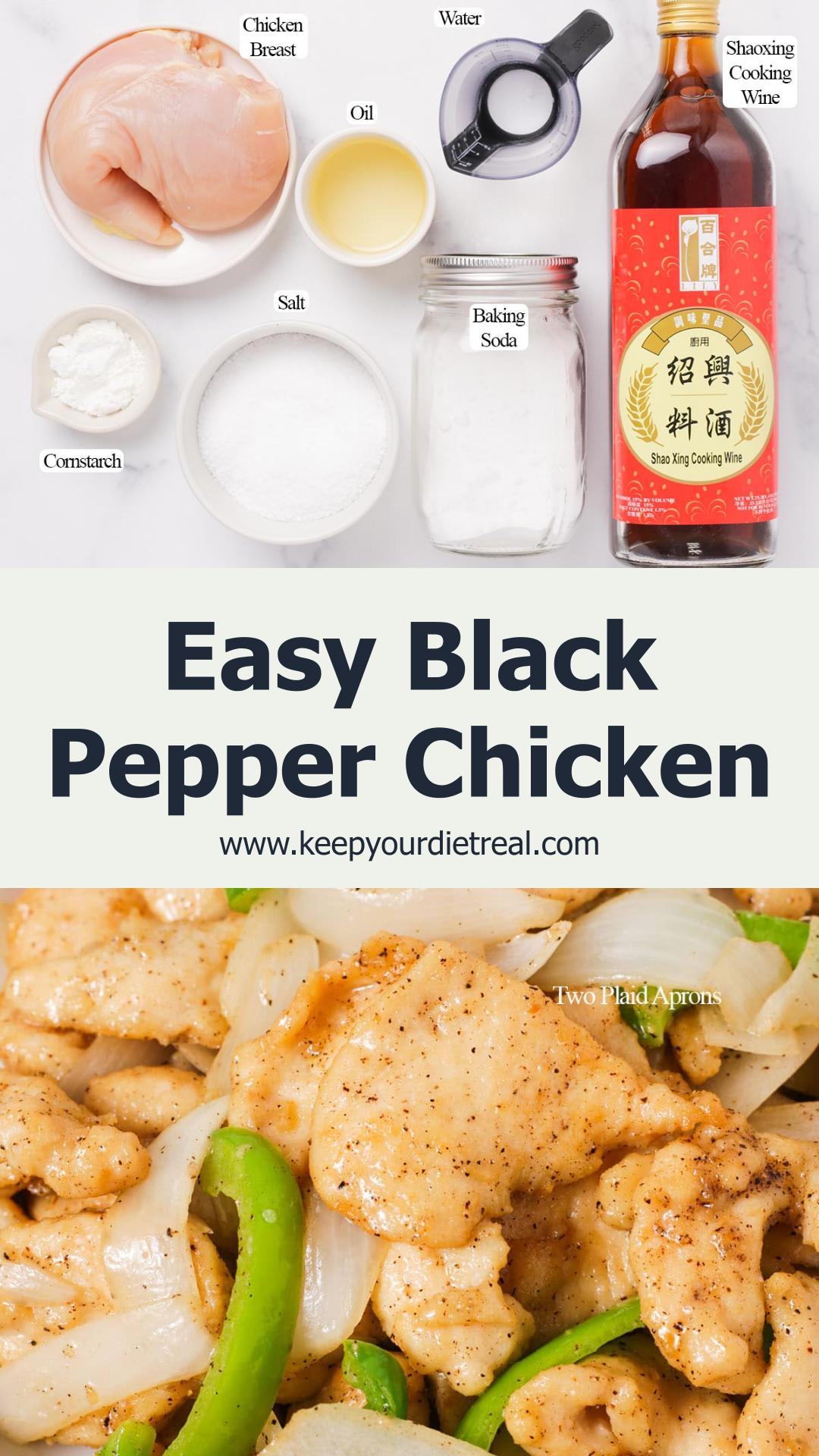 Black Pepper Chicken with Tender Chicken Breast and Crisp Bell Peppers — pin 2