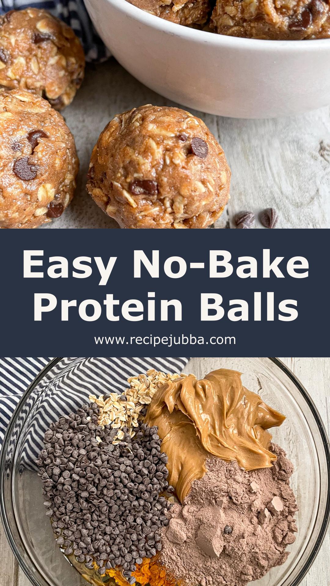 No-Bake Chocolate Peanut Butter Protein Balls: Easy Grab-and-Go Snack — pin 2