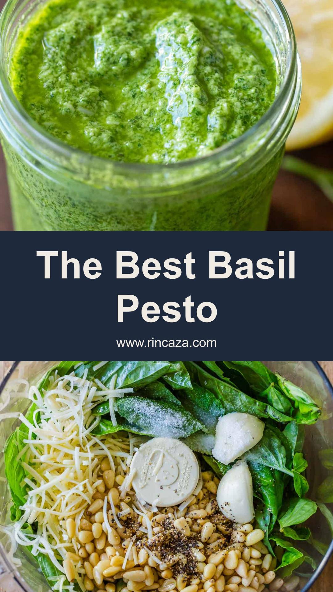 Authentic Basil Pesto: Bright Lemon and Parmesan Sauce — pin 2