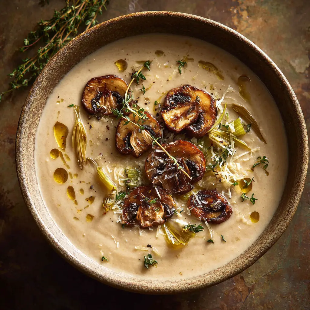 Creamy Vegetable Soup with Roasted Cauliflower and Yukon Gold Potatoes