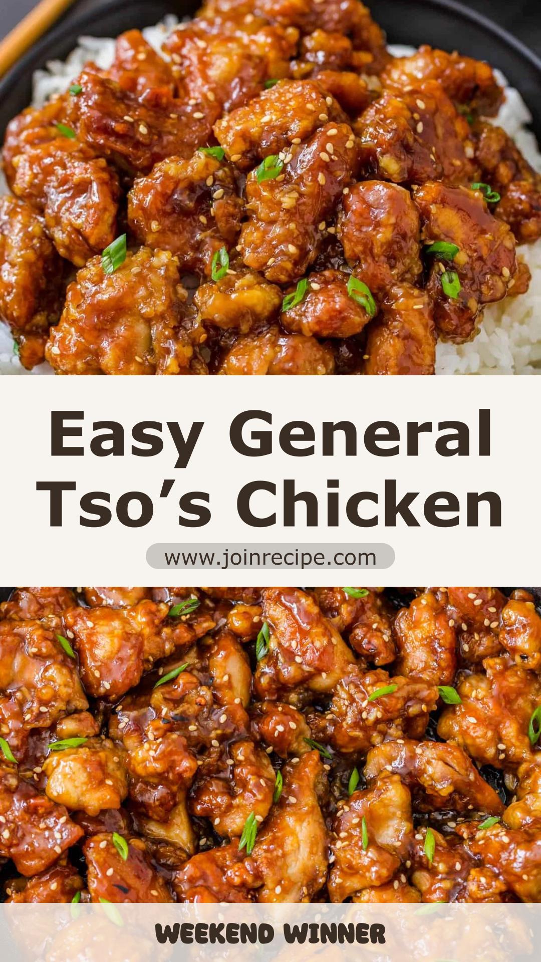 General Tso’s Chicken With Thick Sweet-Spicy Sauce — pin 3