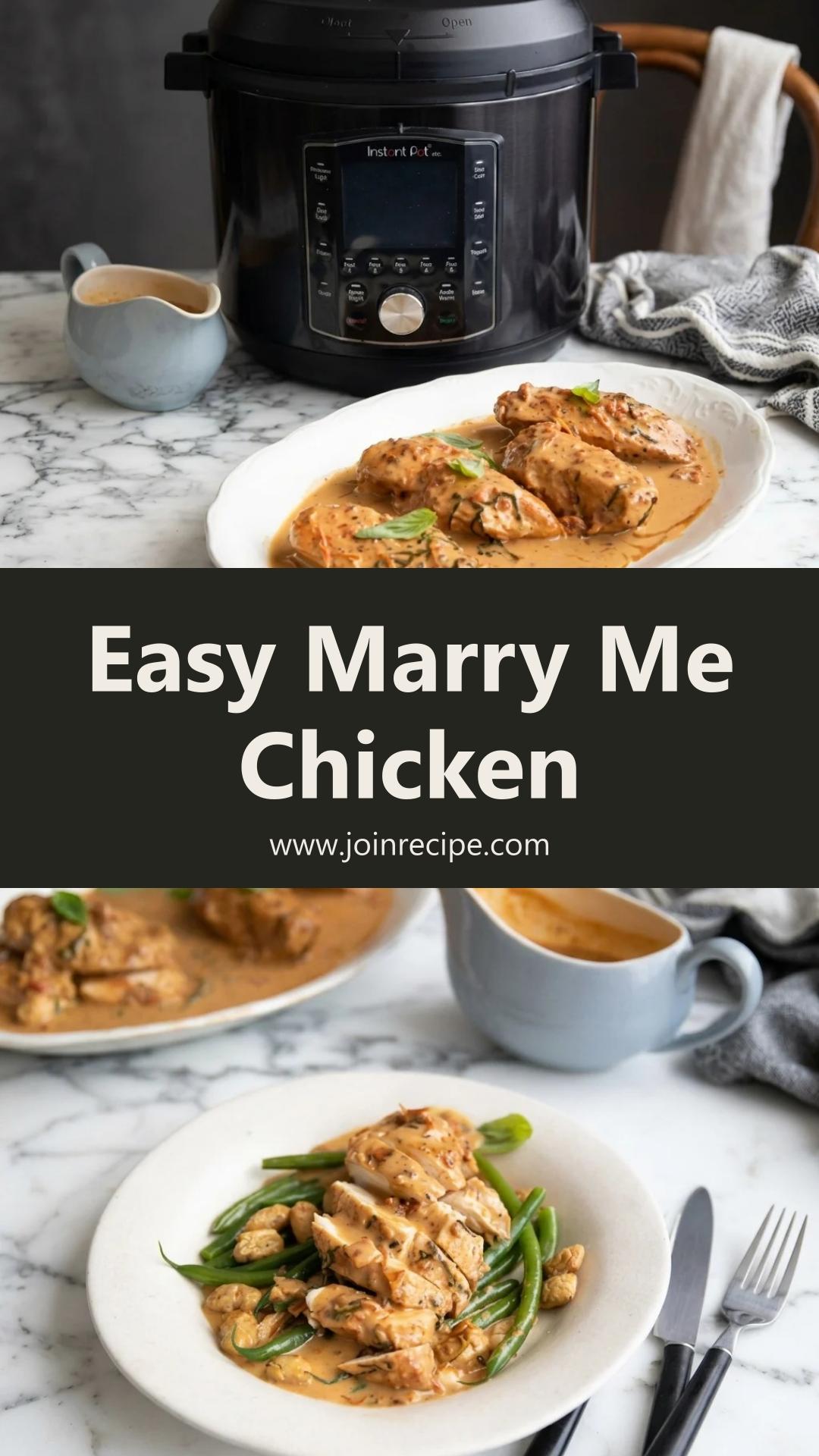 Instant Pot Marry Me Chicken: Tender Chicken in Sun-Dried Tomato Cream Sauce — pin 2