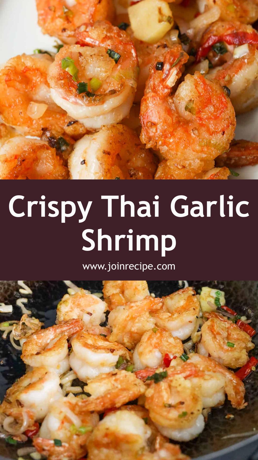 Thai Garlic Fried Shrimp with Crisp Cornstarch Coating — pin 3
