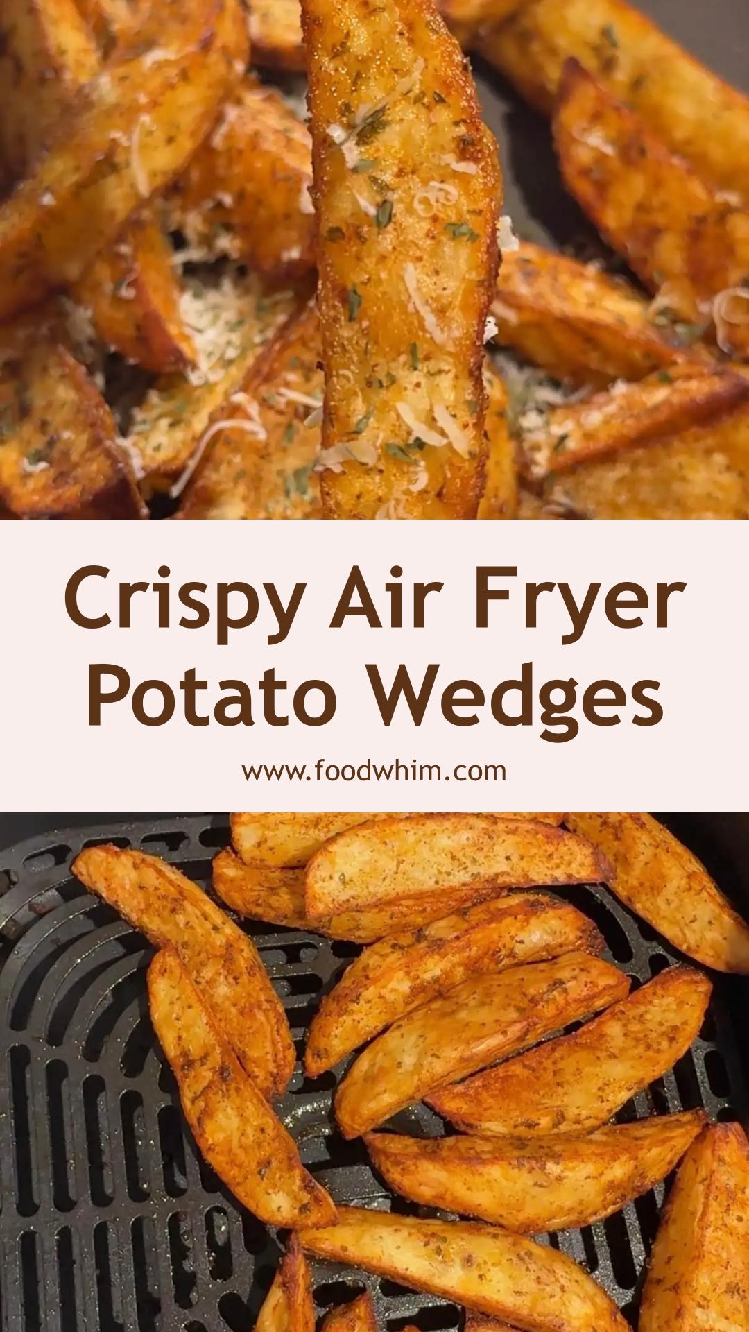 Air Fryer Potato Wedges With Garlic, Paprika, and Crispy Edges — pin 2