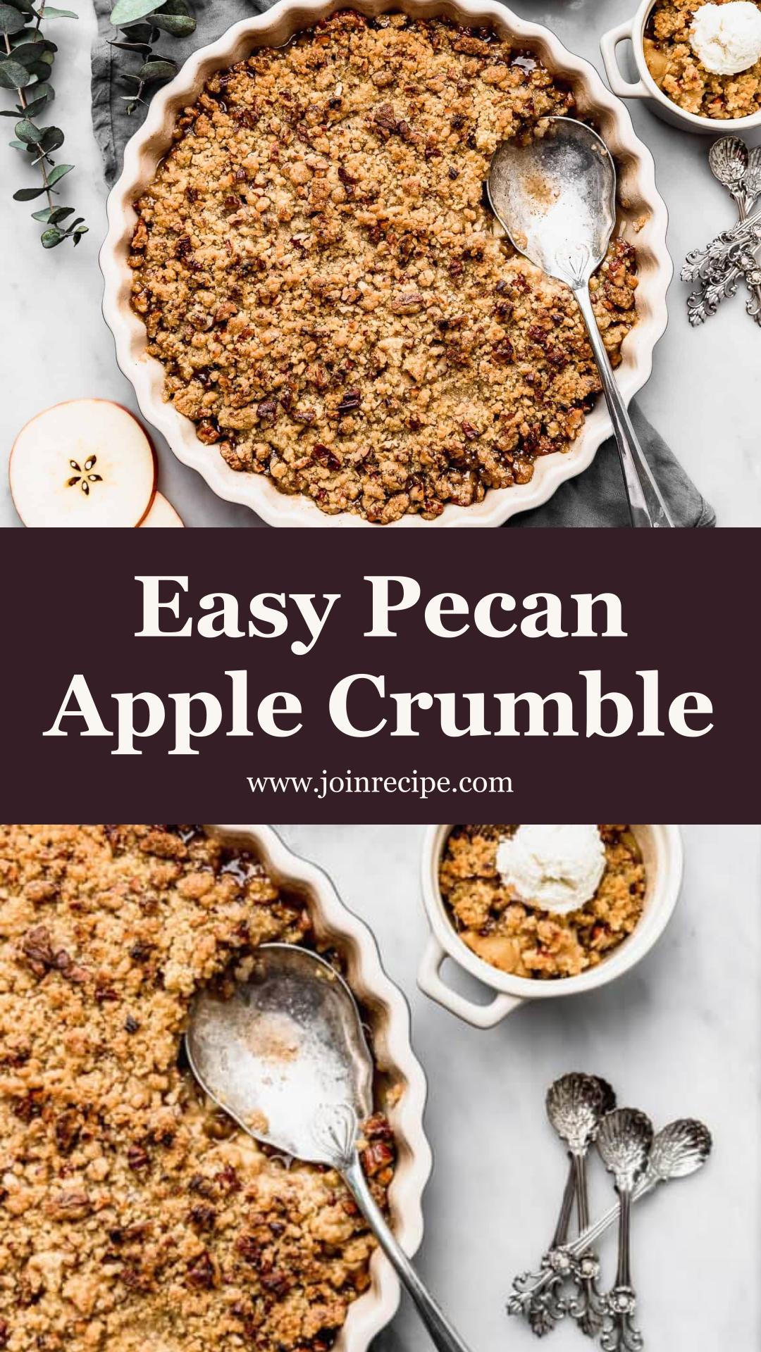 Pecan Apple Crumble — pin 1