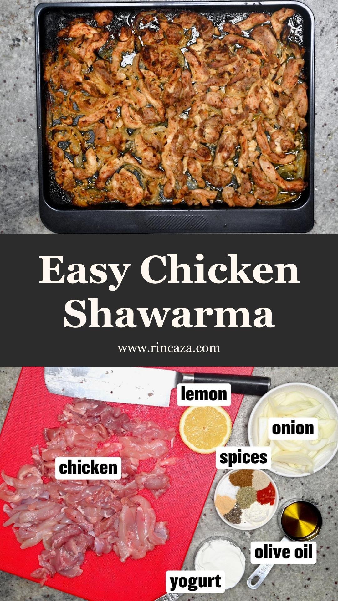 Chicken Shawarma with Tender Yogurt-Marinated Strips and Crisp Edges — pin 3