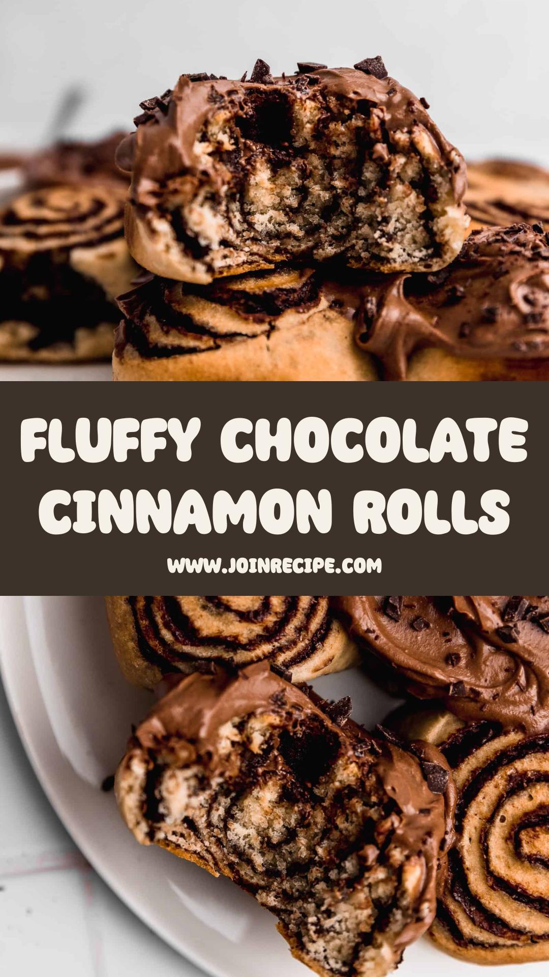 Fluffy Chocolate Cinnamon Rolls with Cream Cheese Frosting — pin 2