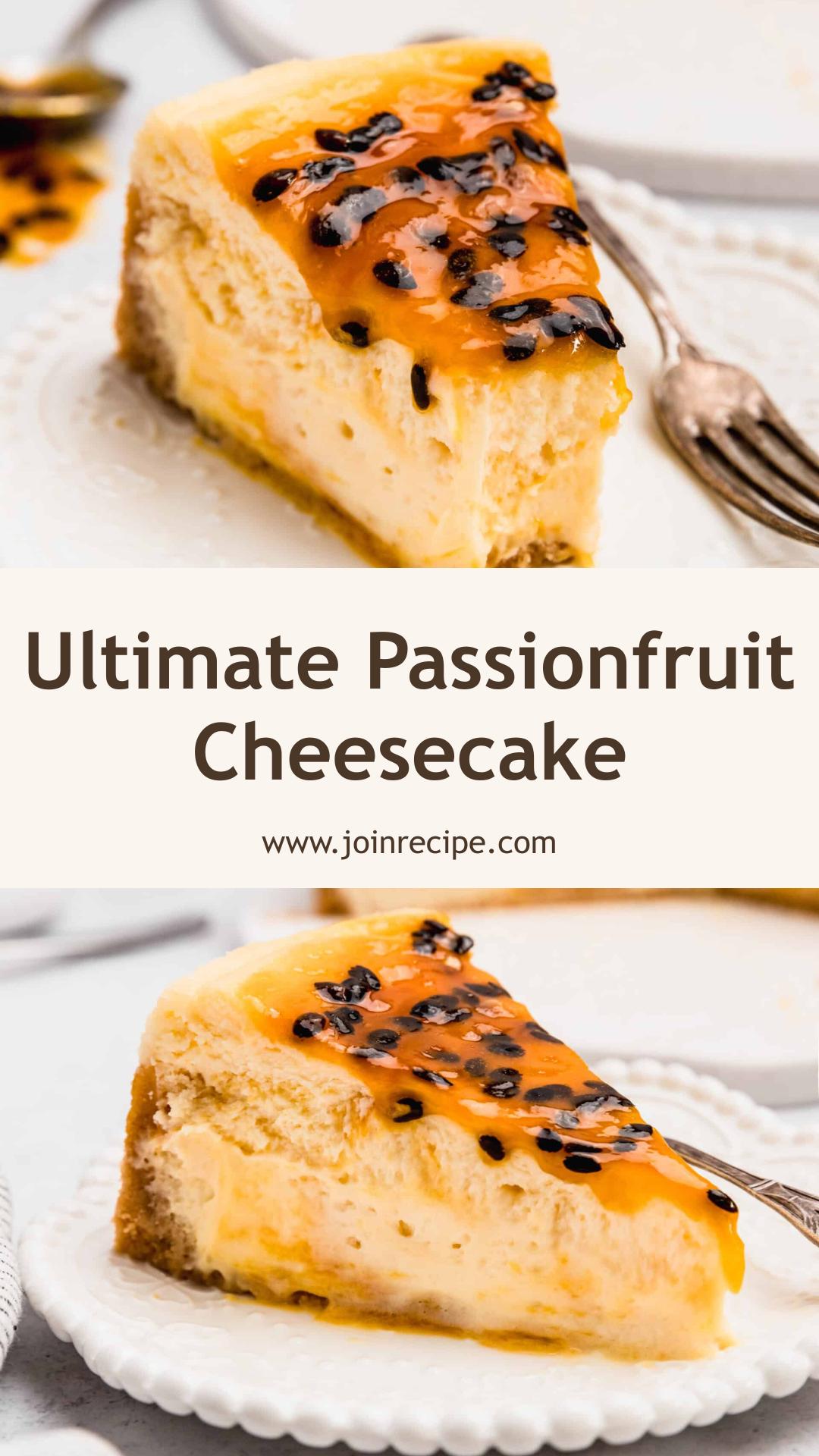Passionfruit Cheesecake with Swirl Filling — pin 1