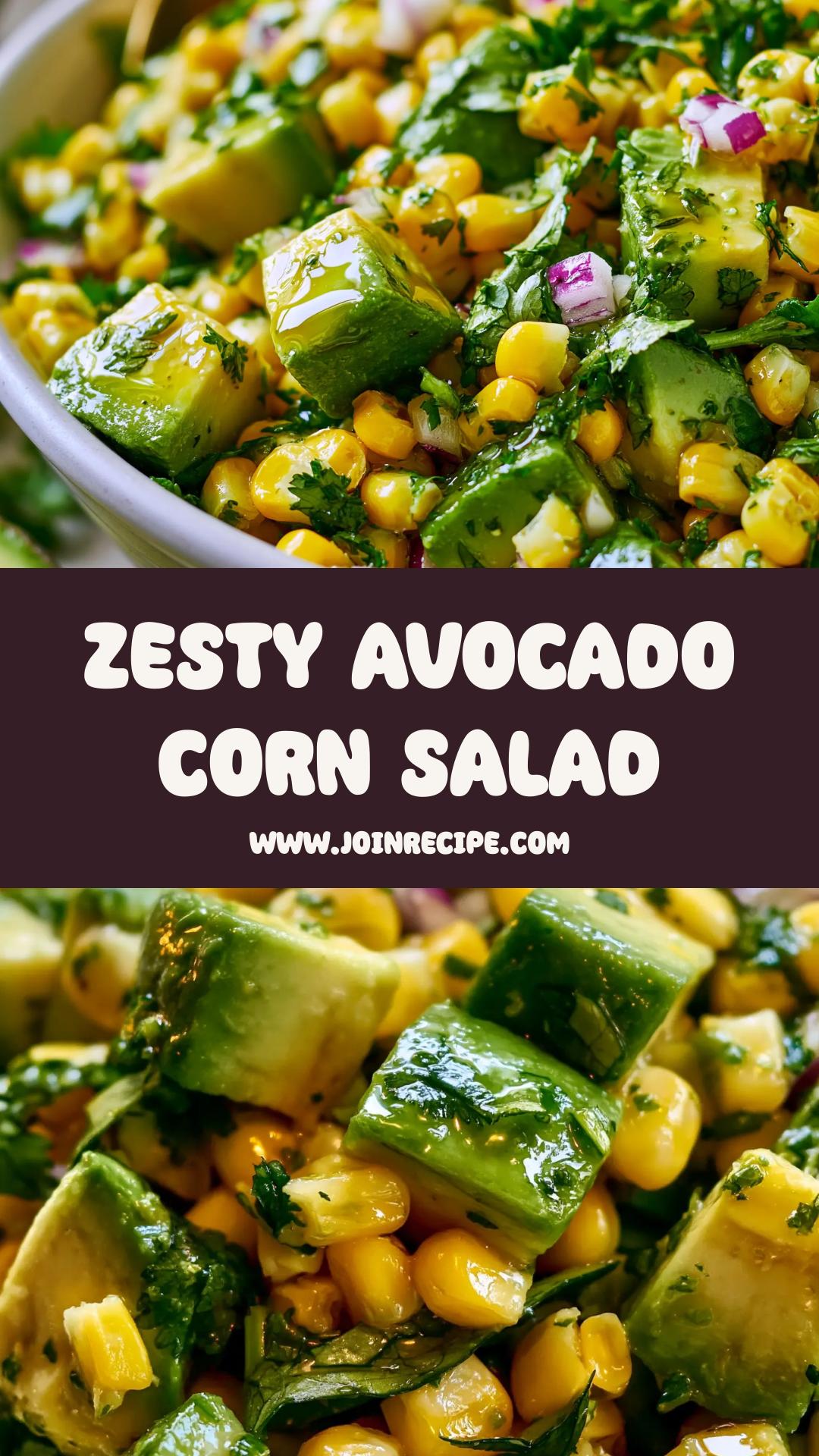 Avocado Corn Chopped Salad: A Bright and Zesty Summer Dish — pin 1