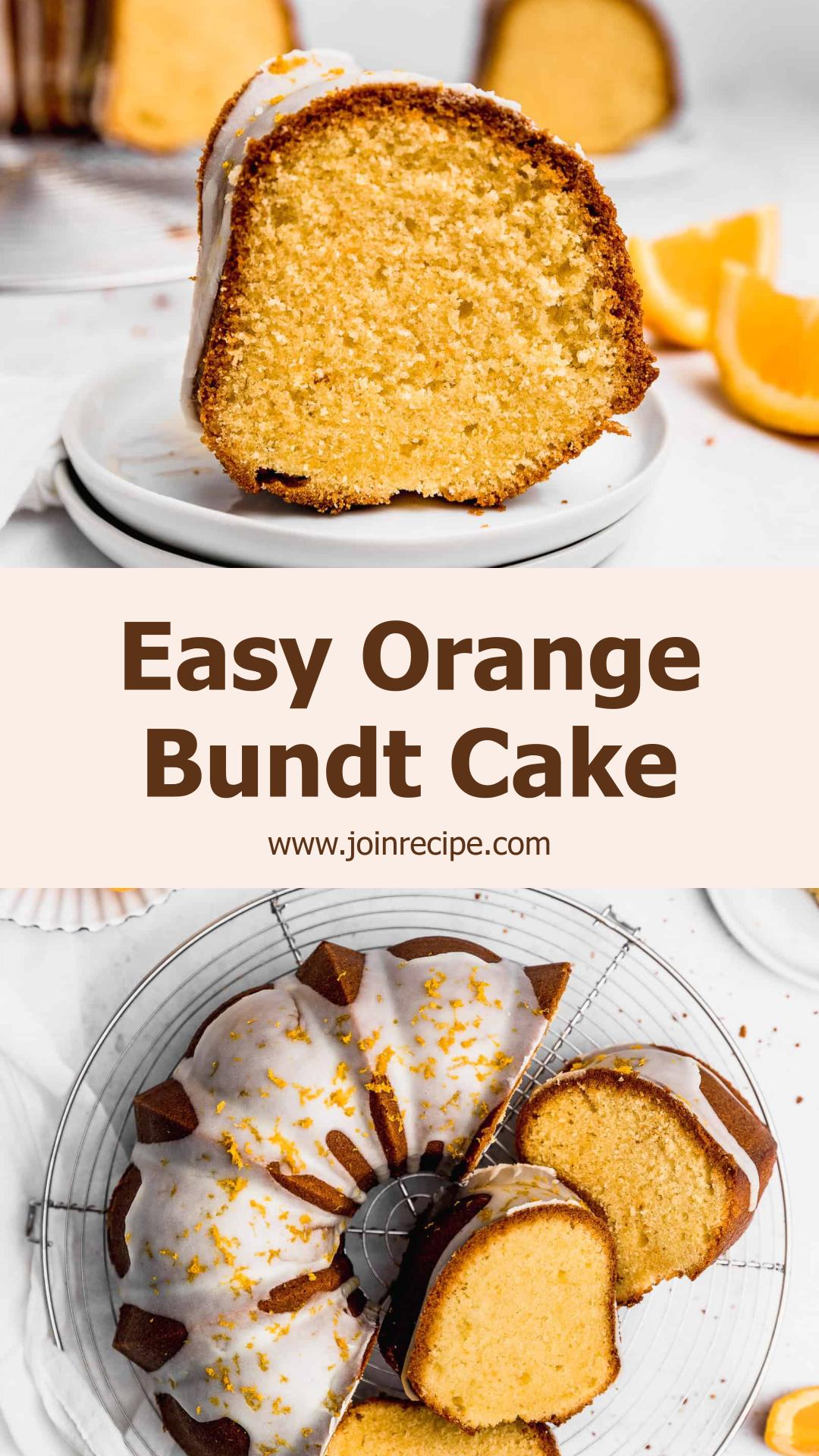 Easy Orange Bundt Cake — pin 1