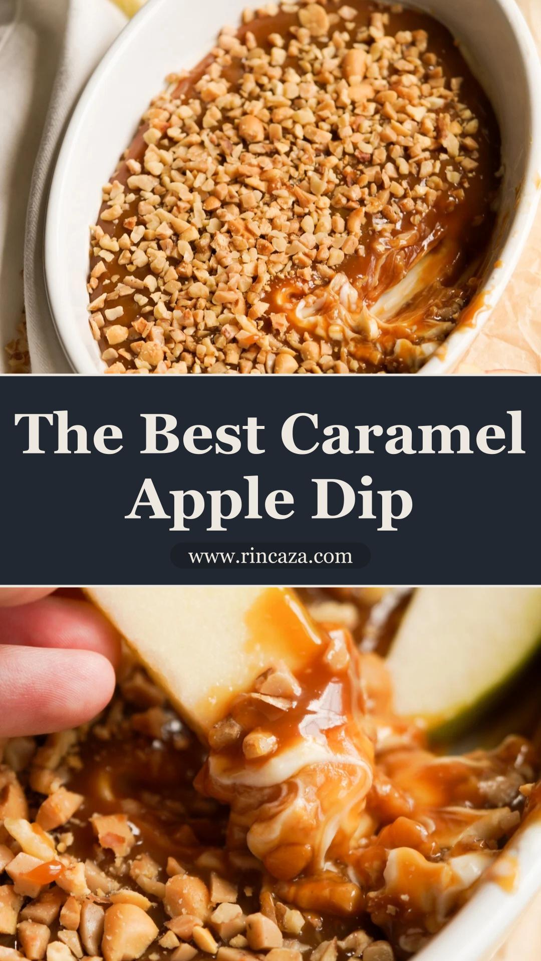 Cream Cheese Caramel Apple Dip with Crunchy Toffee Bits — pin 3