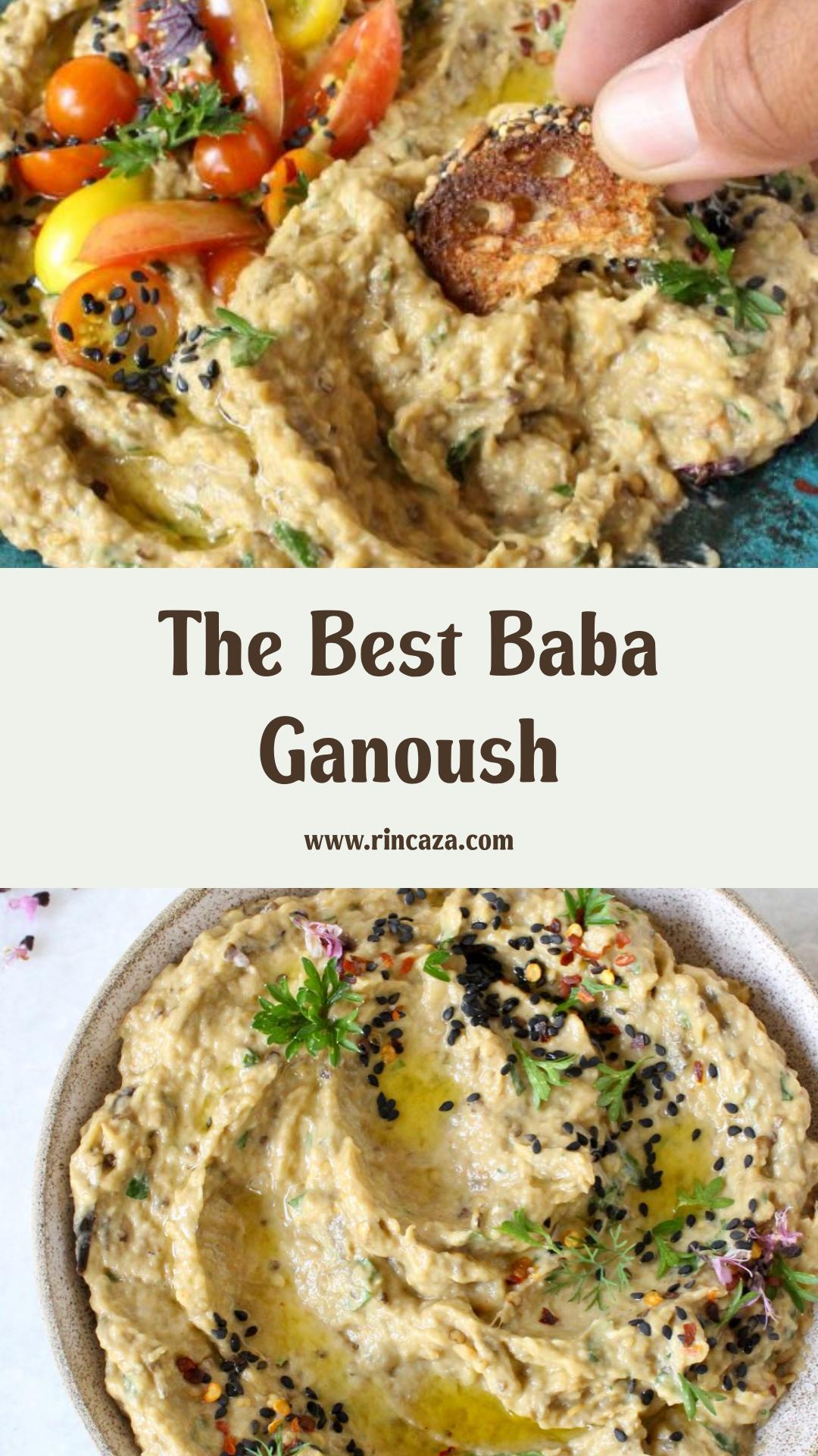 Lebanese Baba Ganoush With Smoky Charred Eggplant and Tahini — pin 4