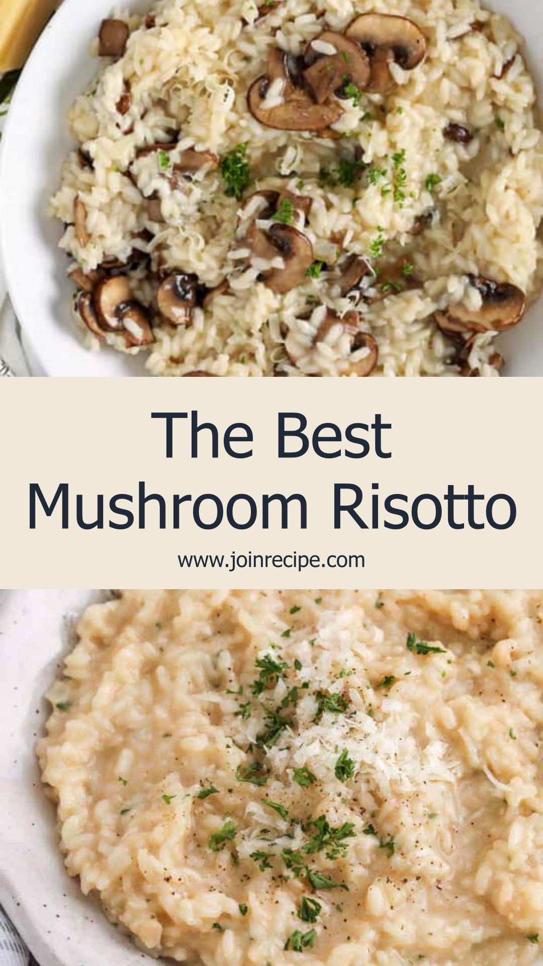 Creamy Mushroom Risotto with Parmesan and Earthy Mushrooms — pin 2