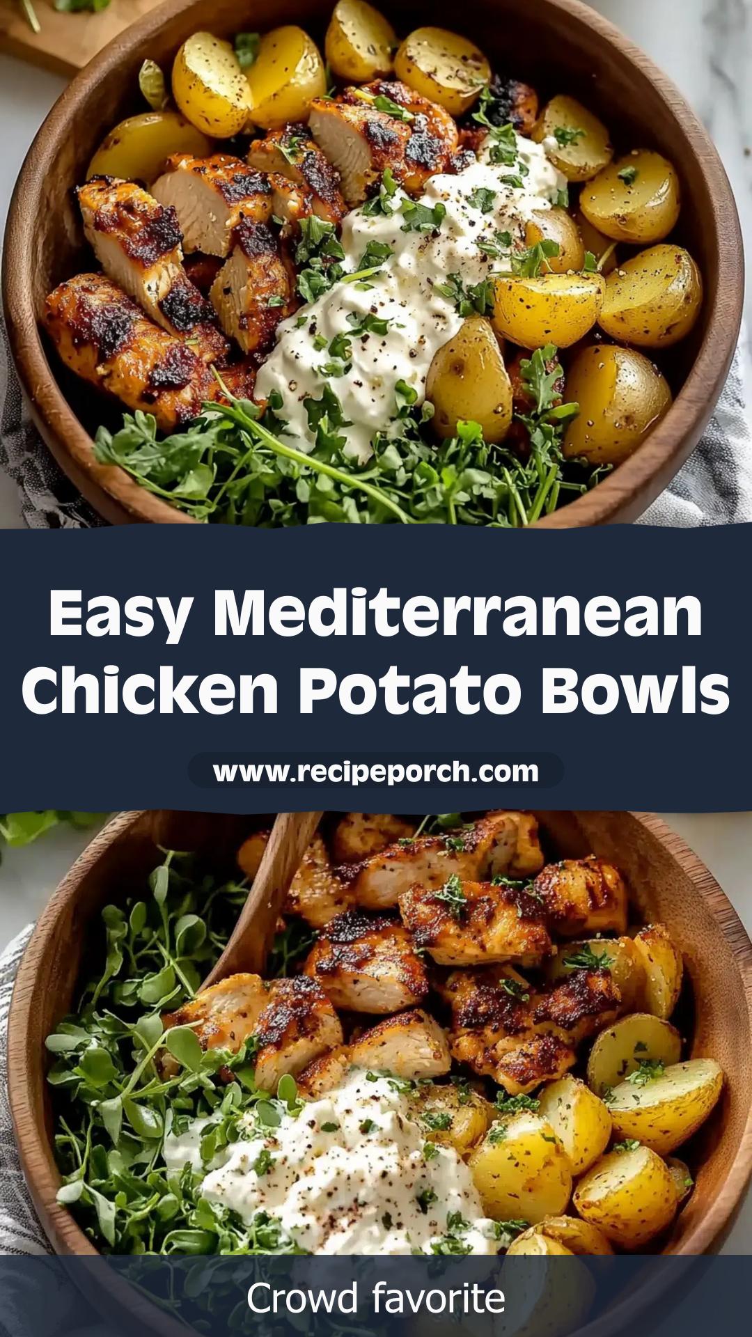 Mediterranean Sheet Pan Chicken and Potato Bowls — pin 3