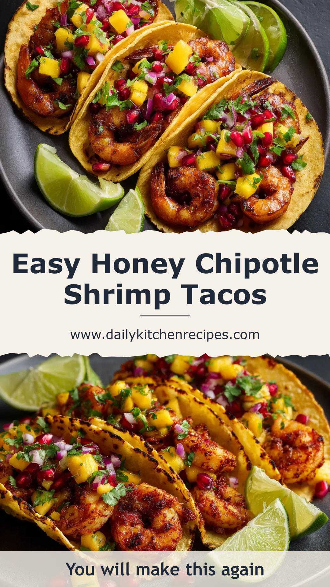 Honey Chipotle Shrimp Tacos with Cilantro Lime Slaw — pin 2