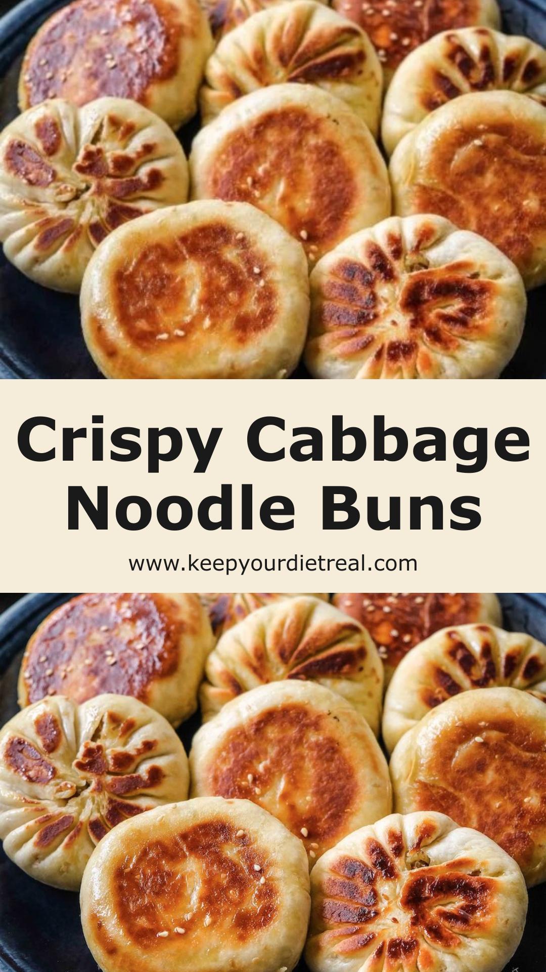 Pan-Fried Cabbage and Noodle Buns with Crisp Golden Crusts — pin 2
