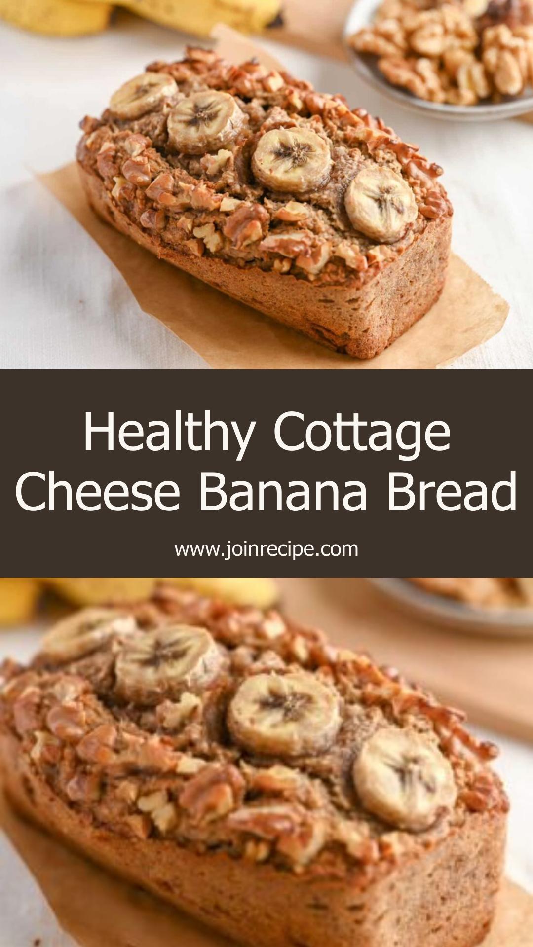 Cottage Cheese Banana Bread with Ripe Bananas and Cinnamon — pin 2