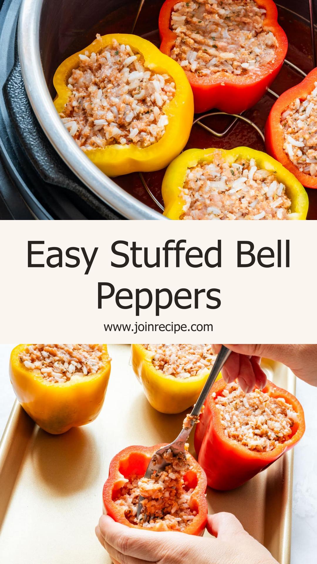 Instant Pot Stuffed Bell Peppers: Flavorful Ground Beef and Rice Dinner — pin 2