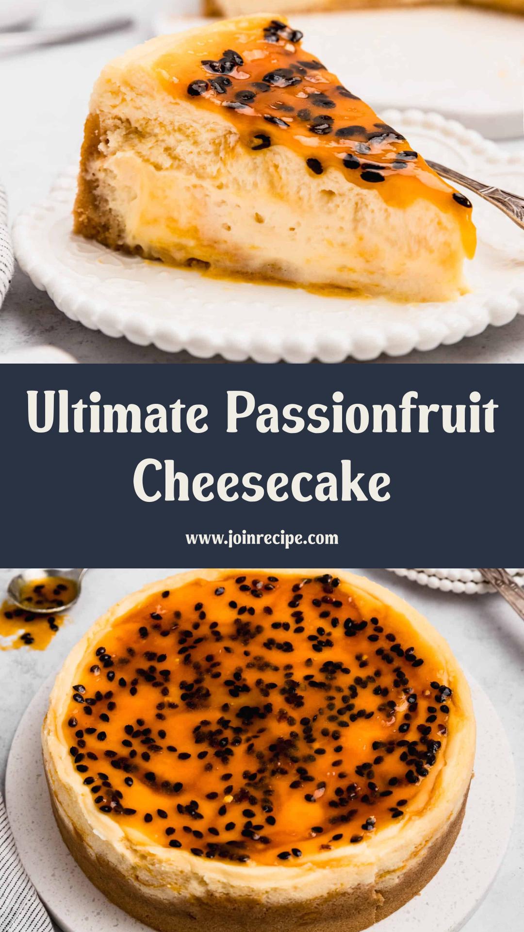 Passionfruit Cheesecake with Swirl Filling — pin 2