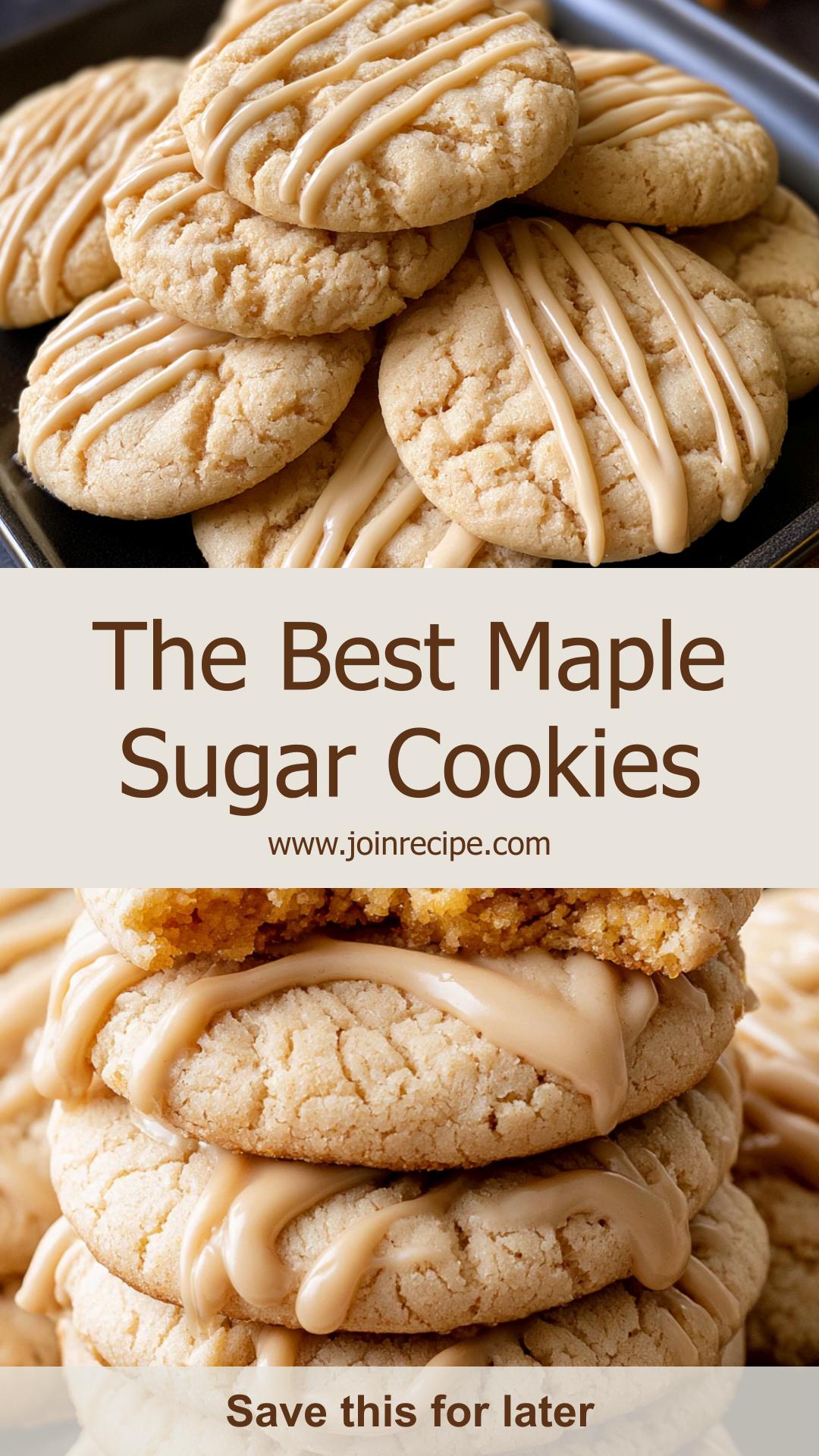 Soft Maple Sugar Cookies with Chewy Brown Sugar Centers — pin 2