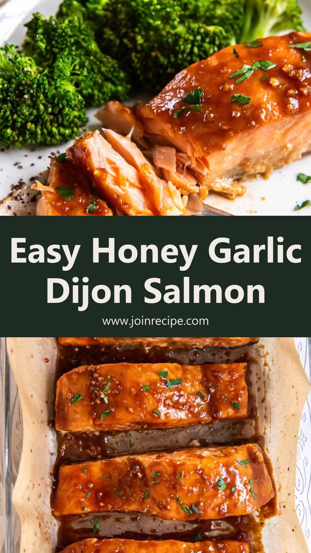 Baked Salmon with Honey Garlic Dijon Glaze — pin 3