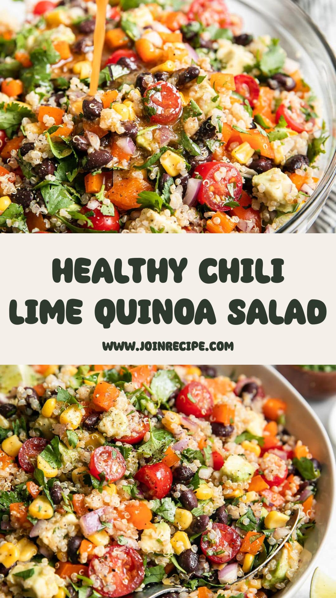 Chili Lime Quinoa Black Bean Salad — pin 2