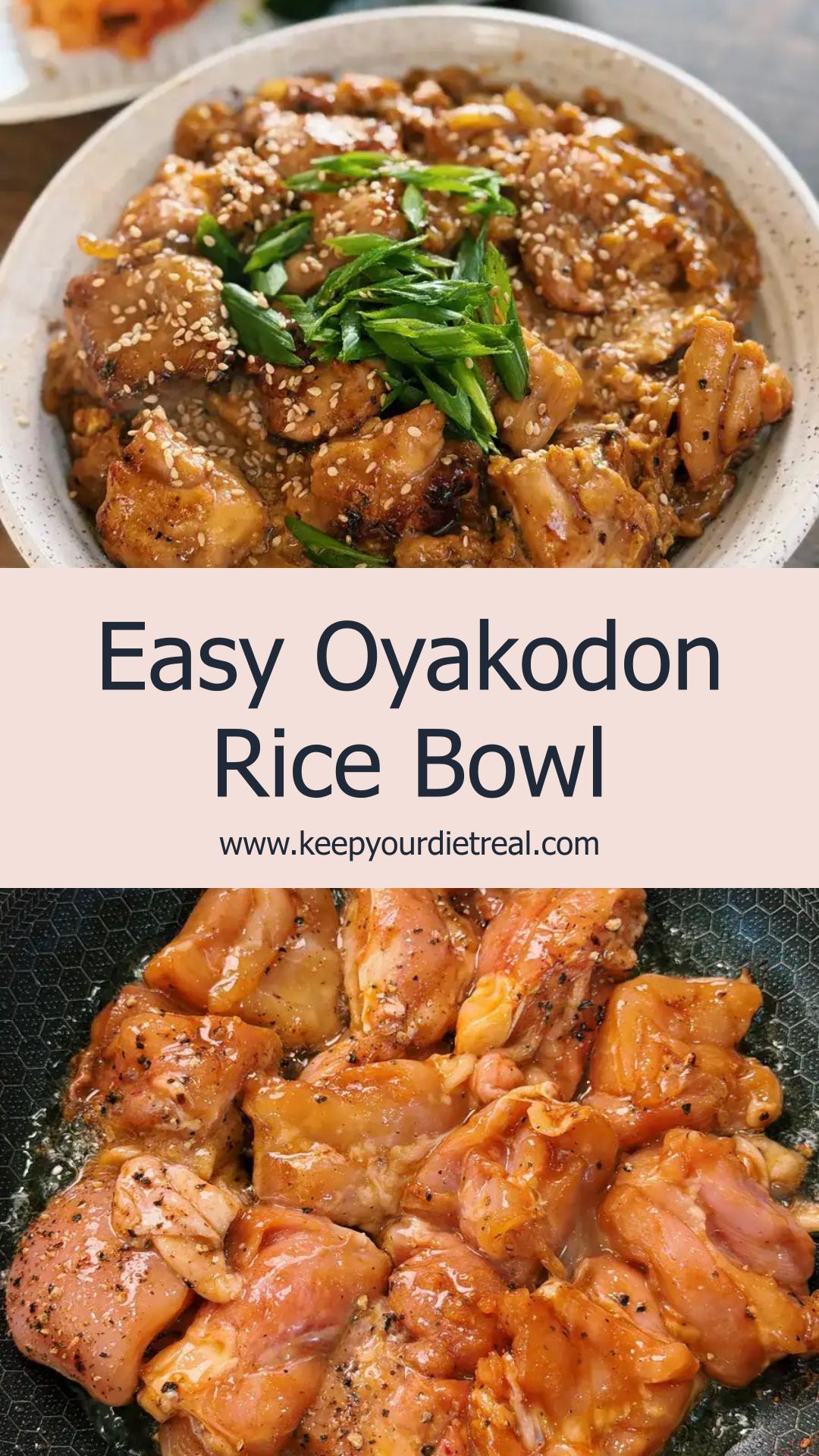 Easy Oyakodon: Japanese Chicken and Egg Rice Bowl With Silky Dashi Sauce — pin 2