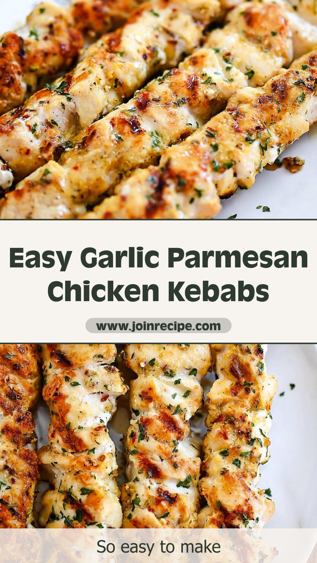 Garlic Parmesan Chicken Kebabs with Tangy Lemon and Herbs — pin 4