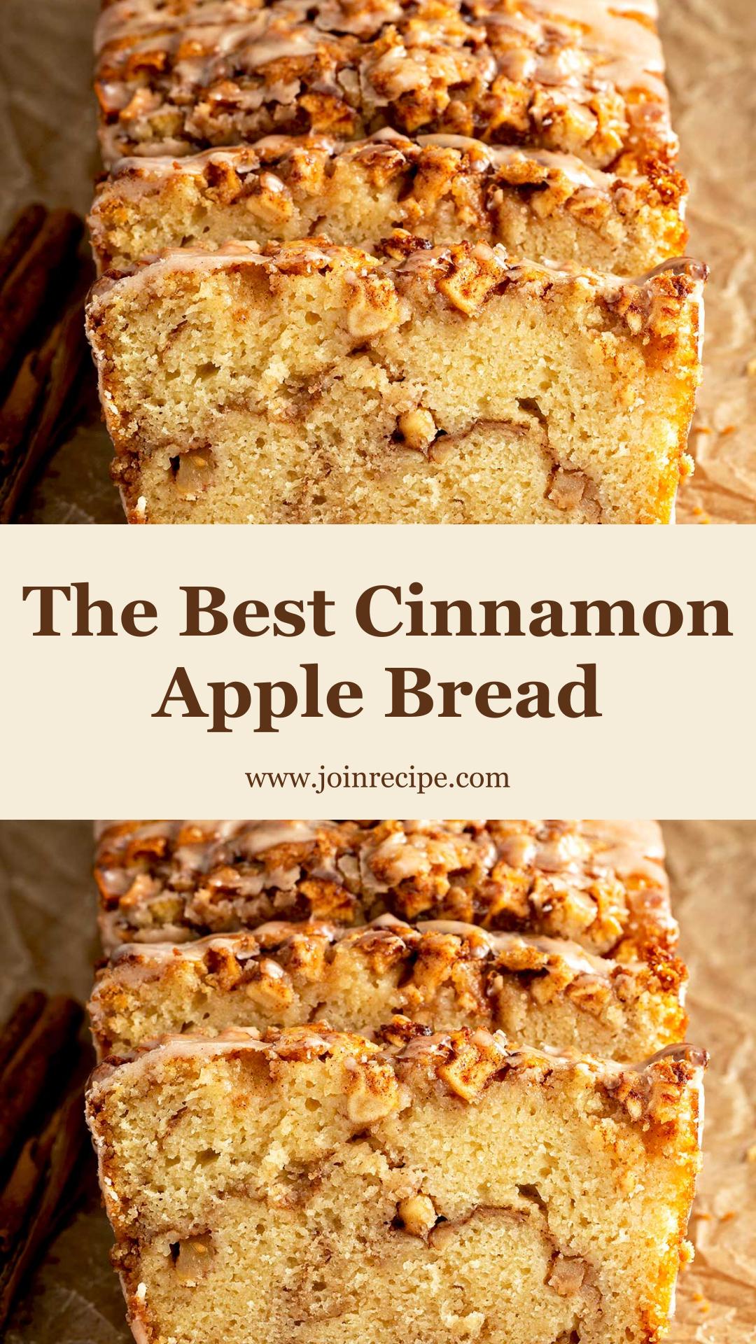 Cinnamon Apple Bread with Brown Sugar Swirl and Cinnamon Glaze — pin 4