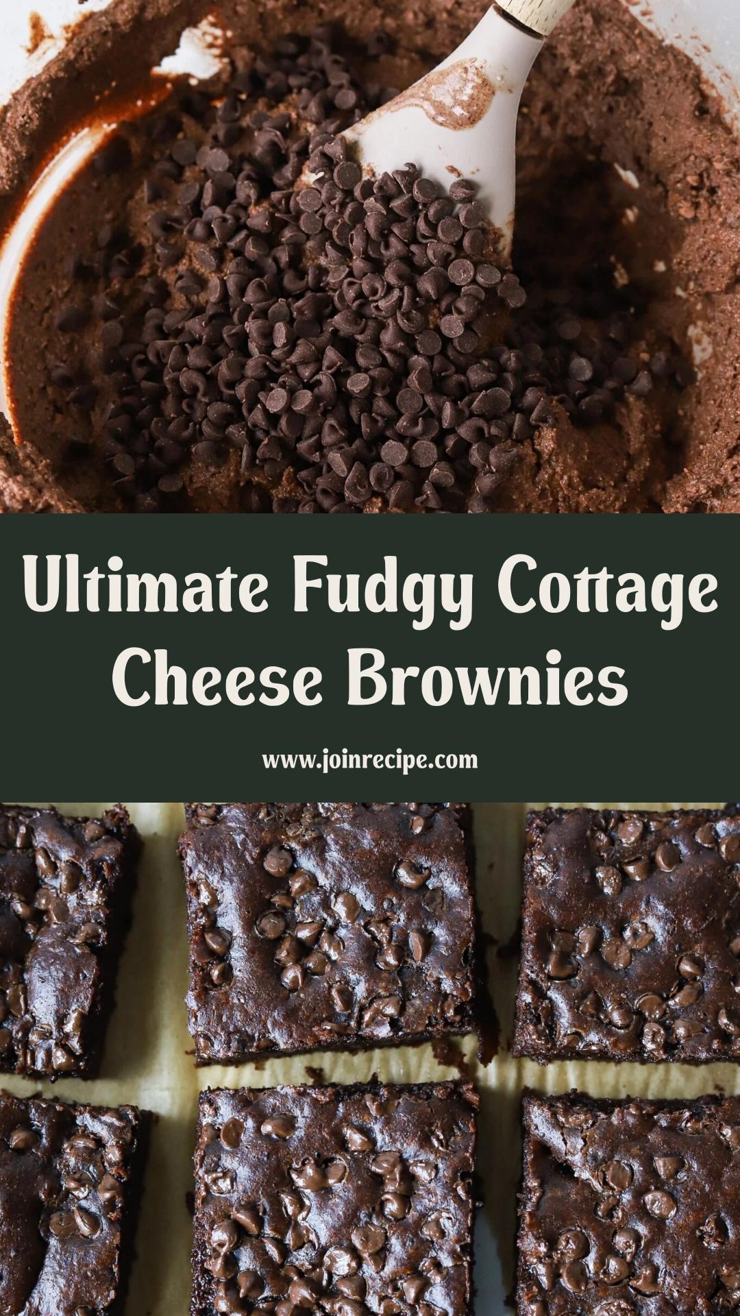 Fudgy Cottage Cheese Brownies — pin 1