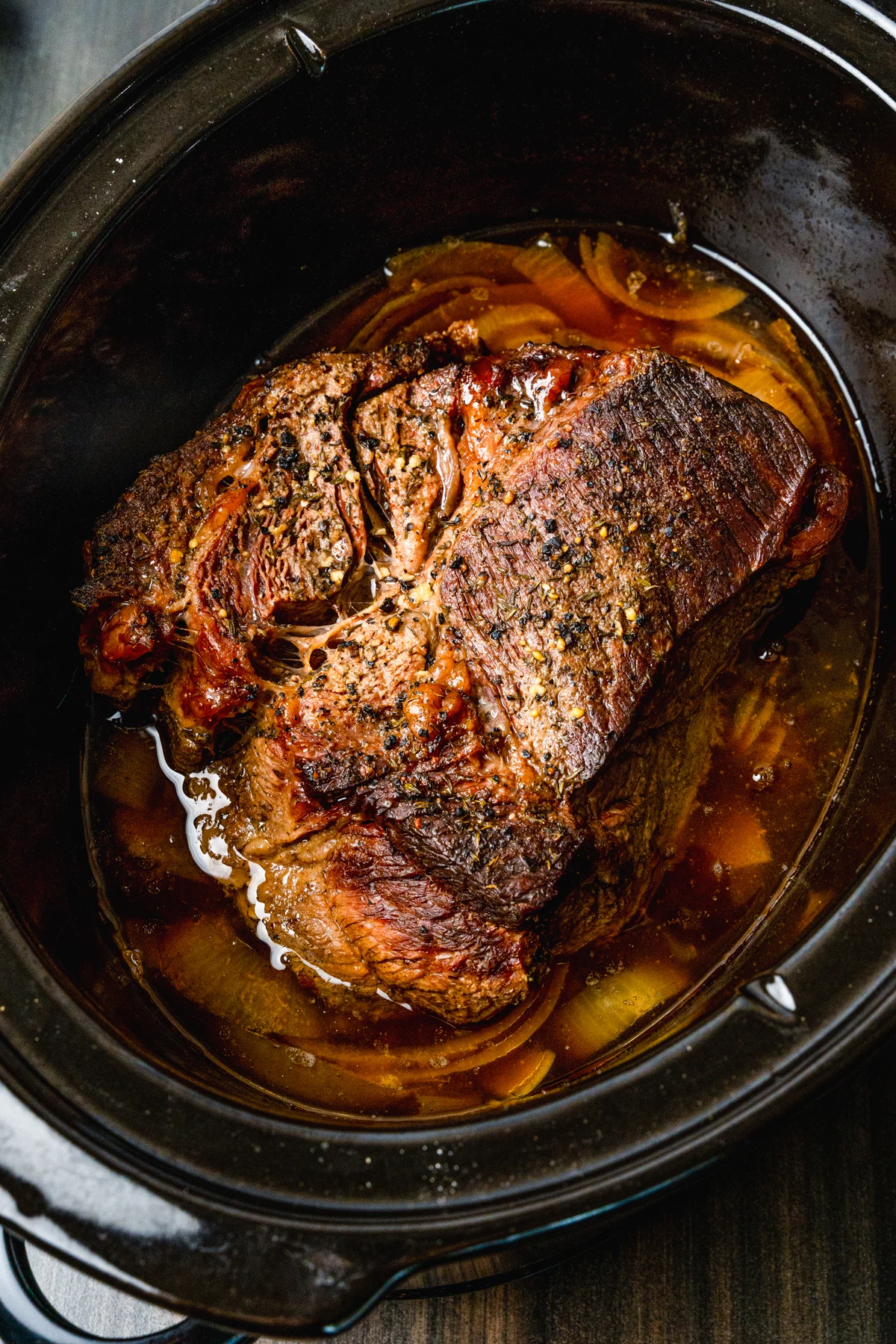 Easy Crock Pot Beef Roast with Rich Savory Drippings