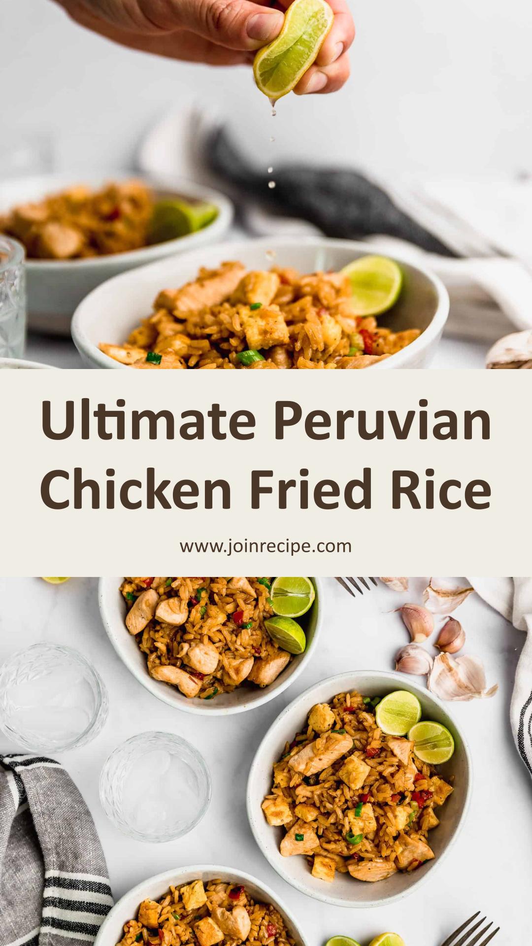 Peruvian Chicken Fried Rice (Arroz Chaufa) — pin 1