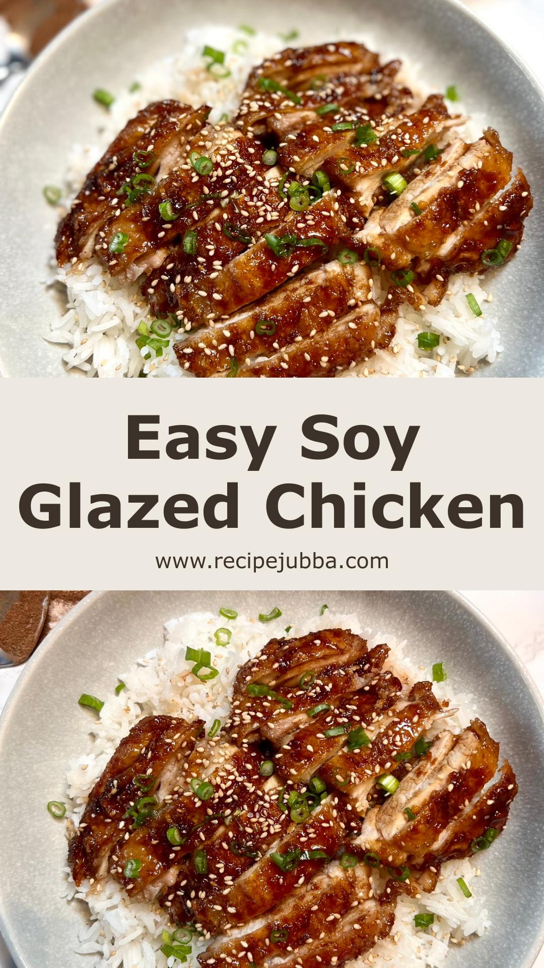 Soy Glazed Chicken with Sticky Honey Soy Sauce and Five-Spice — pin 3