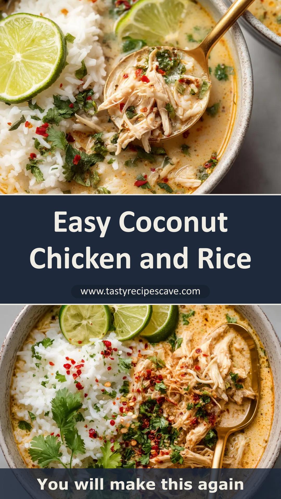 Coconut Chicken and Rice with Lime and Cilantro — pin 2