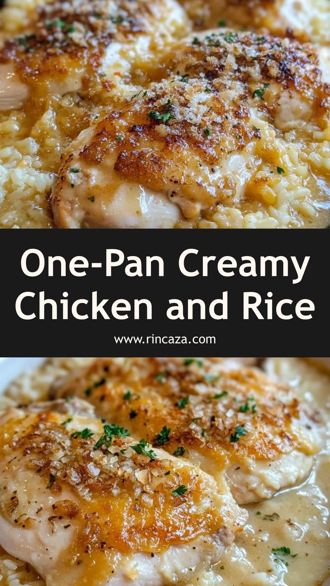 Forgotten Chicken and Rice: One-Pan Comfort Food with Creamy Flavor — pin 3
