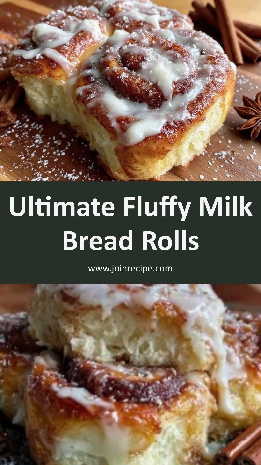 Fluffy Japanese Milk Bread Cinnamon Rolls with Cream Cheese Icing — pin 2