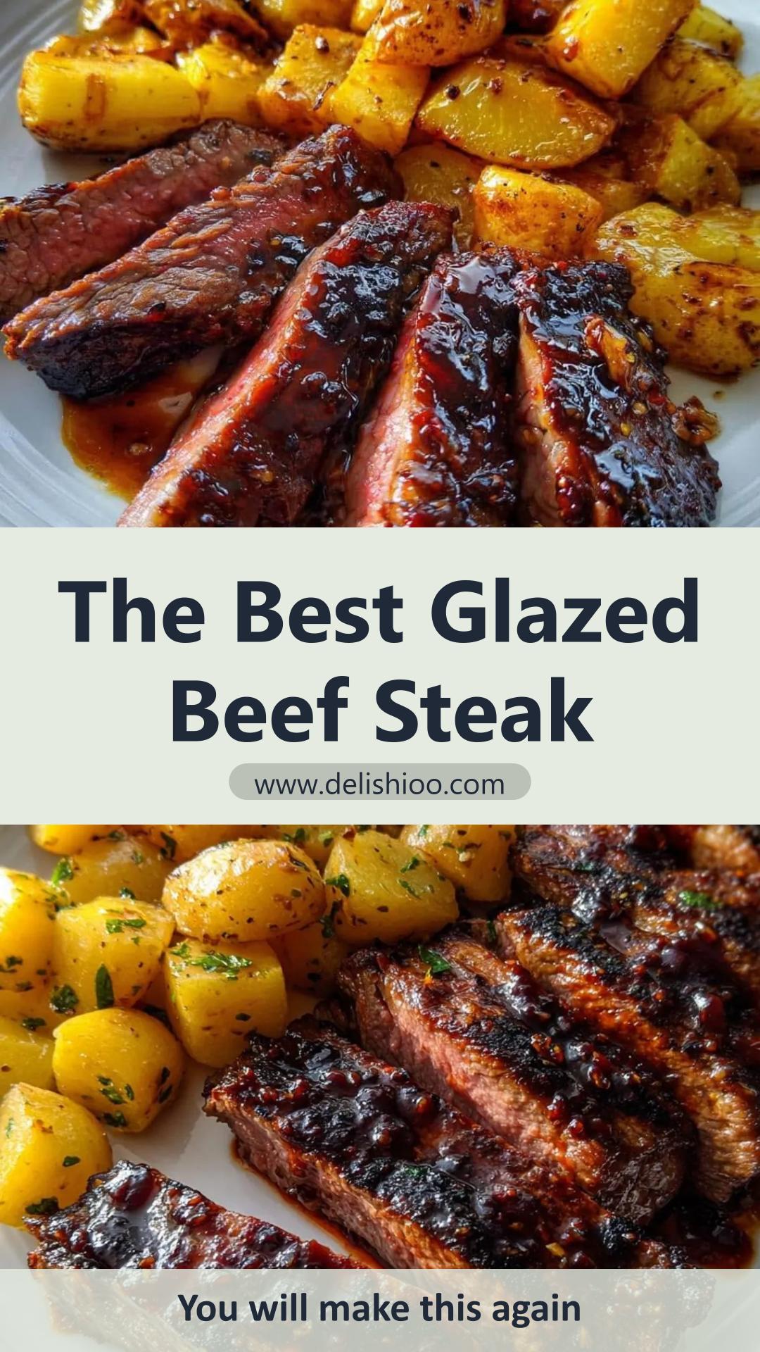Glazed Beef Steak with Sweet-Tangy Ginger Soy Glaze — pin 2