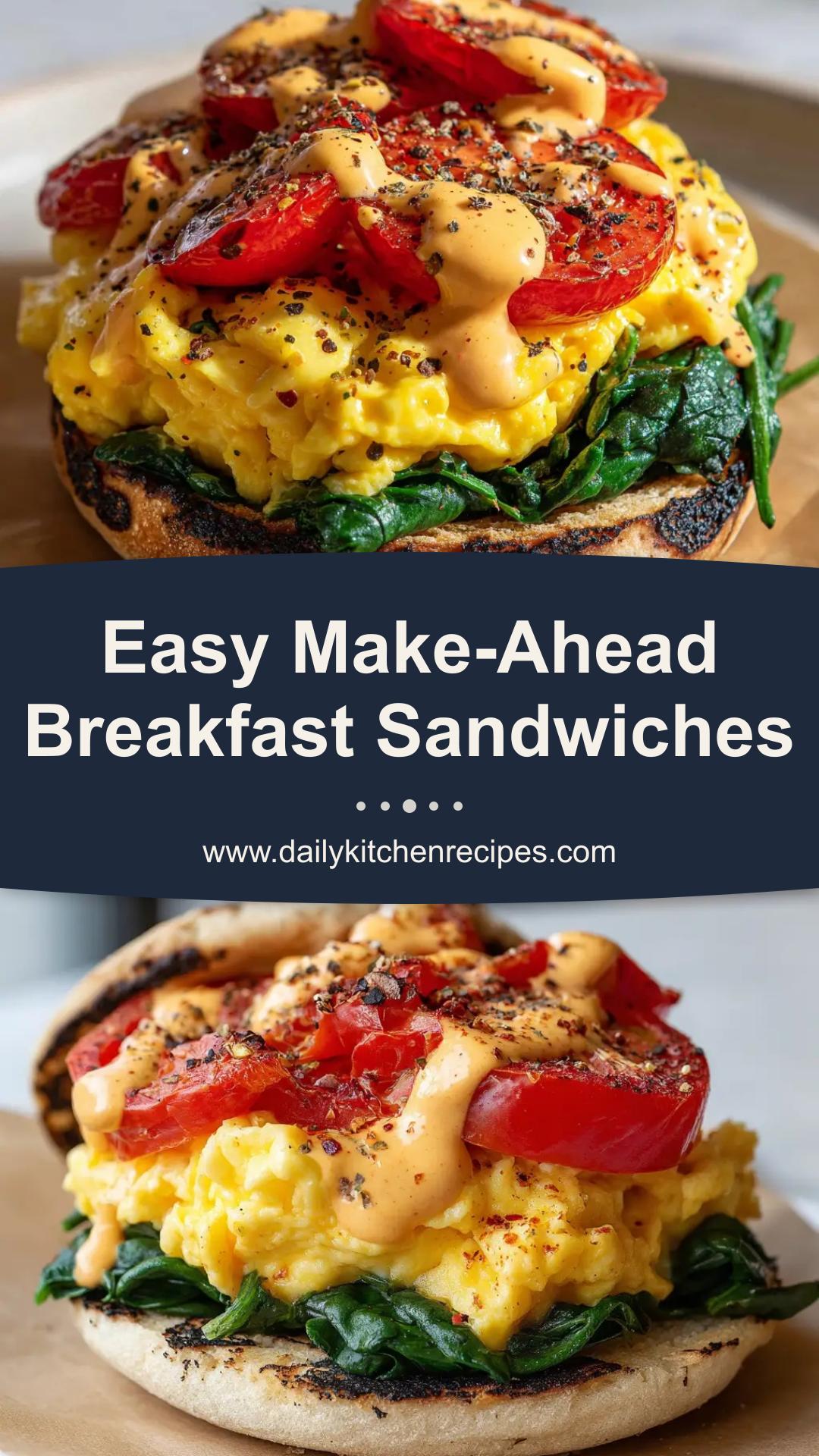 Make-Ahead Breakfast Sandwiches with Cheddar and Spicy Mayo — pin 2